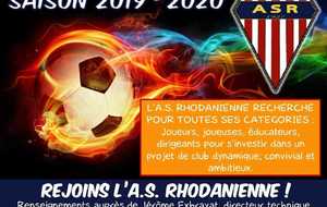 Saison 2019-2020 - Rejoins l'AS Rhodanienne